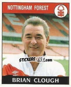 Sticker Brian Clough - UK Football 1988-1989 n. 214 - Panini
