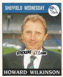 Sticker Howard Wilkinson - UK Football 1988-1989 - Panini