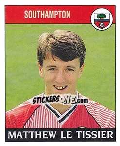 Sticker Matthew Le Tissier - UK Football 1988-1989 - Panini