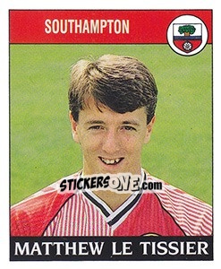 Sticker Matthew Le Tissier - UK Football 1988-1989 n. 255 - Panini