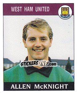 Figurina Allen McKnight - UK Football 1988-1989 - Panini