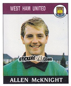 Figurina Allen McKnight - UK Football 1988-1989 n. 276 - Panini
