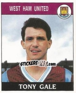 Sticker Tony Gale - UK Football 1988-1989 - Panini