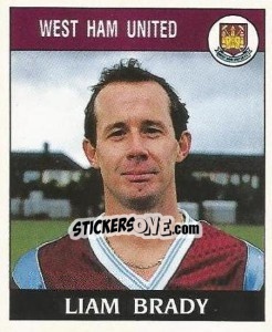 Sticker Liam Brady - UK Football 1988-1989 n. 281 - Panini