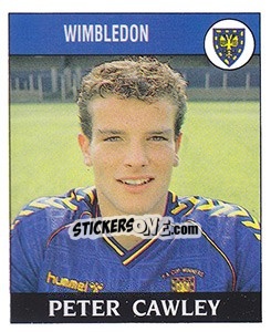 Sticker Peter Cawley - UK Football 1988-1989 - Panini