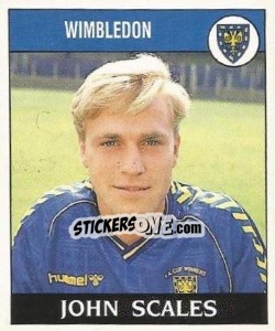Sticker John Scales - UK Football 1988-1989 - Panini