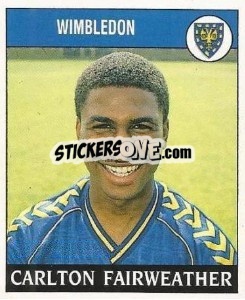 Sticker Carlton Fairweather - UK Football 1988-1989 - Panini