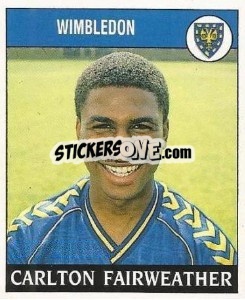 Cromo Carlton Fairweather - UK Football 1988-1989 n. 300 - Panini