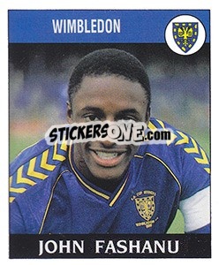 Sticker John Fashanu - UK Football 1988-1989 - Panini
