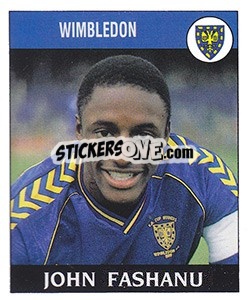 Figurina John Fashanu - UK Football 1988-1989 - Panini