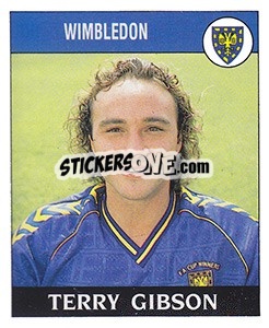 Sticker Terry Gibson - UK Football 1988-1989 n. 302 - Panini