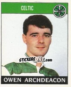 Sticker Owen Archdeacon - UK Football 1988-1989 - Panini