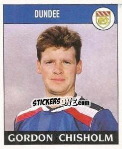 Sticker Gordon Chisholm - UK Football 1988-1989 - Panini