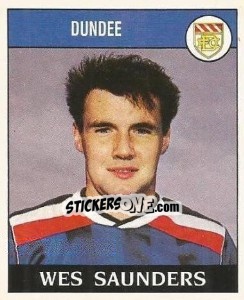 Sticker Wes Saunders - UK Football 1988-1989 - Panini