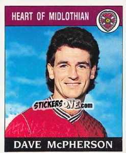 Sticker Dave McPherson - UK Football 1988-1989 - Panini