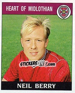 Sticker Neil Berry - UK Football 1988-1989 - Panini