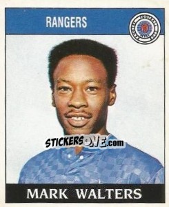 Sticker Mark Walters - UK Football 1988-1989 - Panini
