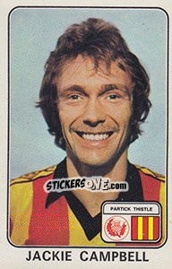Sticker Jackie Campbell - UK Football 1978-1979 - Panini