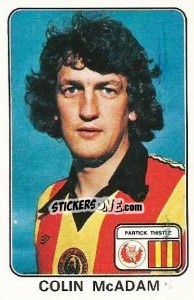 Sticker Colin McAdam - UK Football 1978-1979 - Panini
