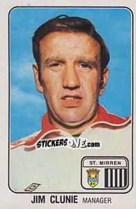 Sticker Jim Clunie - UK Football 1978-1979 - Panini