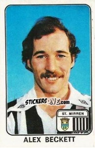 Sticker Alex Beckett - UK Football 1978-1979 - Panini