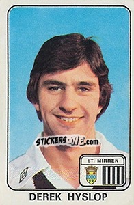Cromo Derek Hyslop - UK Football 1978-1979 - Panini