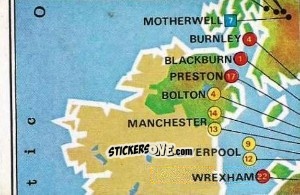 Sticker Map - UK Football 1978-1979 n. 3 - Panini