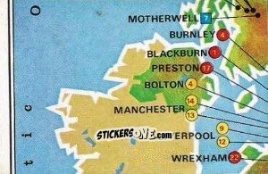 Cromo Map - UK Football 1978-1979 - Panini