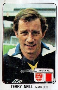 Figurina Terry Neill - UK Football 1978-1979 - Panini