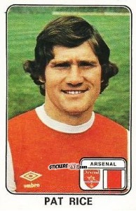 Figurina Pat Rice - UK Football 1978-1979 n. 11 - Panini