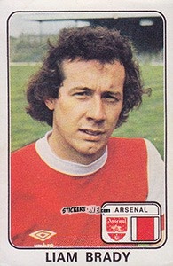 Cromo Liam Brady - UK Football 1978-1979 - Panini