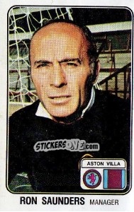 Sticker Ron Saunders - UK Football 1978-1979 - Panini