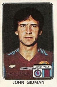 Figurina John Gidman - UK Football 1978-1979 n. 28 - Panini