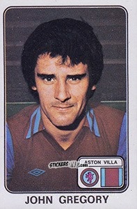 Sticker John Gregory - UK Football 1978-1979 - Panini