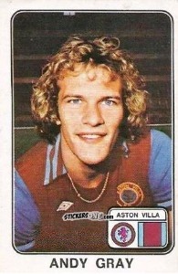 Figurina Andy Gray - UK Football 1978-1979 - Panini