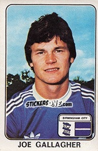 Sticker Joe Gallagher - UK Football 1978-1979 - Panini