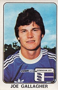 Sticker Joe Gallagher - UK Football 1978-1979 n. 45 - Panini