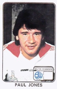 Sticker Paul Jones - UK Football 1978-1979 - Panini