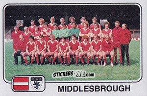 Cromo Team Photo - UK Football 1978-1979 - Panini