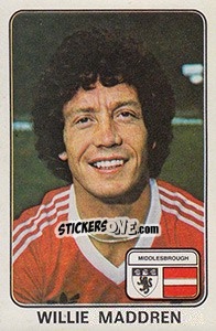 Cromo Willie Maddren - UK Football 1978-1979 - Panini