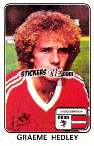 Sticker Graeme Hedley - UK Football 1978-1979 - Panini