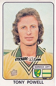 Sticker Tony Powell - UK Football 1978-1979 - Panini