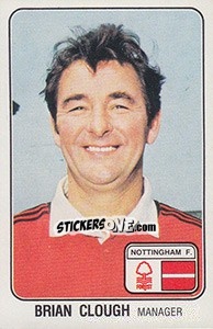 Sticker Brian Clough - UK Football 1978-1979 - Panini