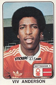 Sticker Viv Anderson - UK Football 1978-1979 - Panini