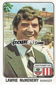 Sticker Lawrie McMenemy - UK Football 1978-1979 - Panini
