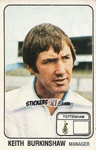 Sticker Keith Burkinshaw - UK Football 1978-1979 - Panini