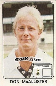 Sticker Don McAllister - UK Football 1978-1979 - Panini