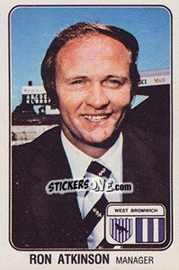 Sticker Ron Atkinson - UK Football 1978-1979 - Panini