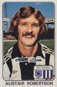 Cromo Alistair Robertson - UK Football 1978-1979 - Panini