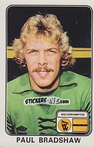 Sticker Paul Bradshaw - UK Football 1978-1979 - Panini
